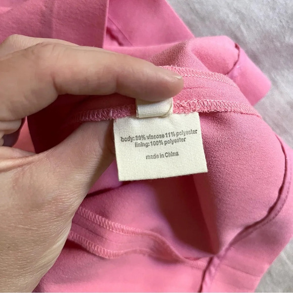 L’Agence Bodycon Knee Length Midi Dress Pink Size 6 BarbieCore Coquette Feminine - Picture 9 of 11